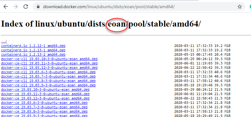 7-Docker installers list.png