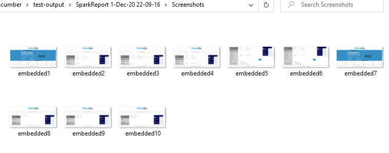 Generated Screenshots