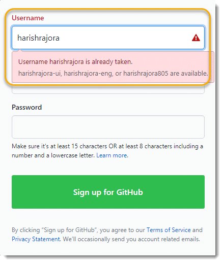 GitHub Account - User Exists