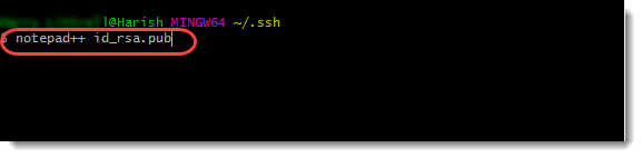 Git SSH Authentication - opening public key