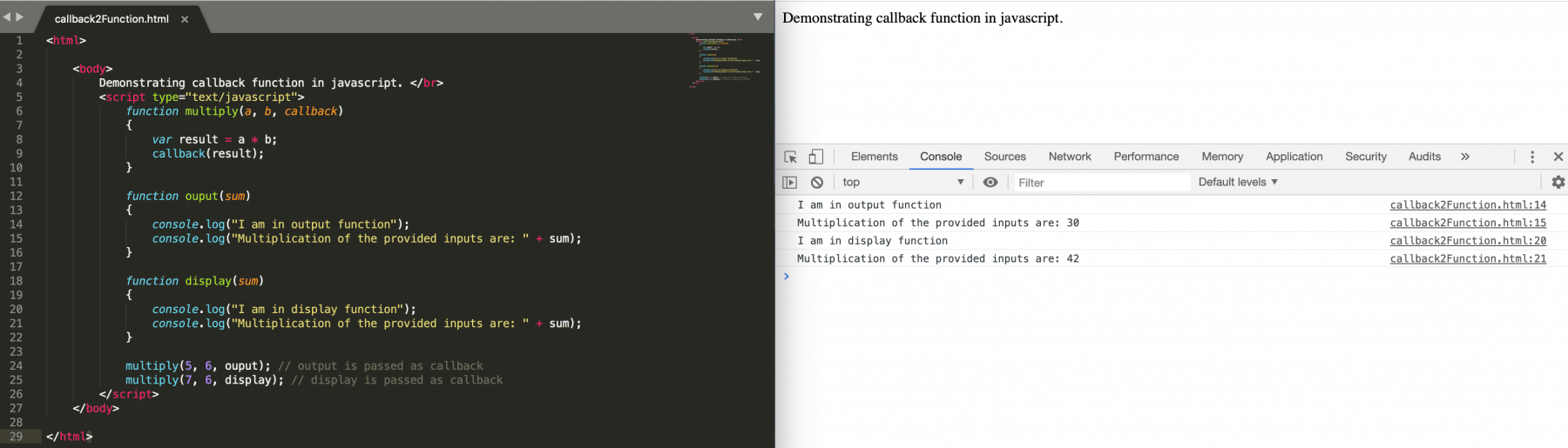 Understanding more about callback function in JavaScript