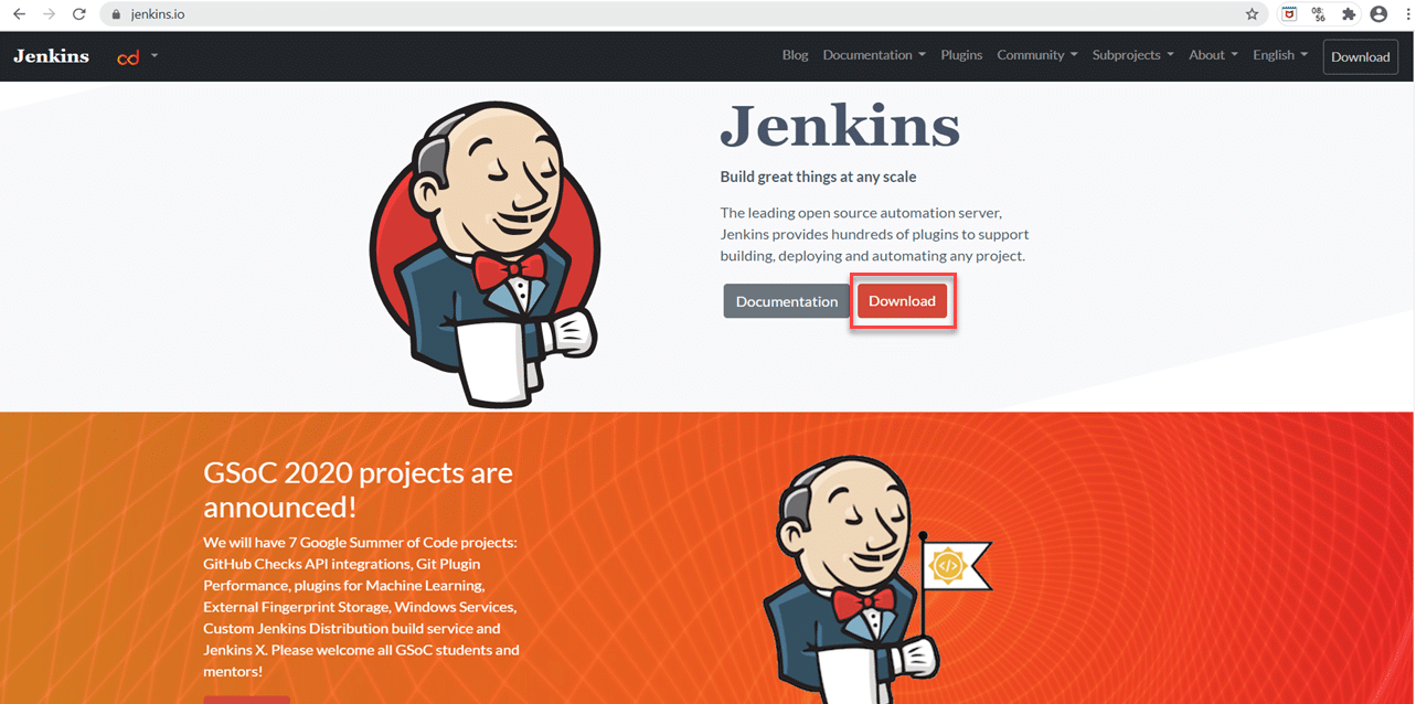Jenkins official website