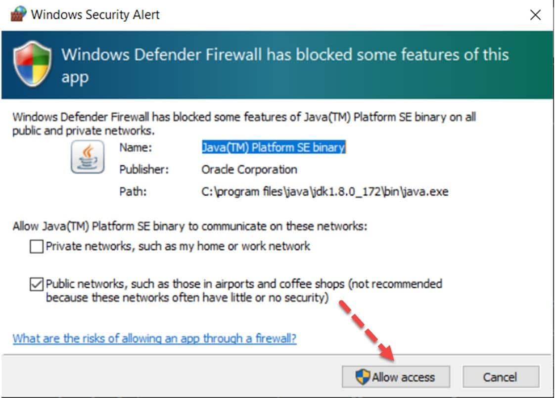 Windows Defender Firewall Setup