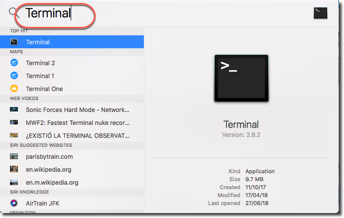 test for java version on mac terminal