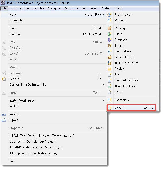 How to Create a New Maven Project in Eclipse