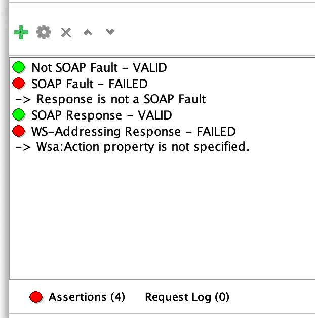 WS Adressing Response validation failure in SoapUI