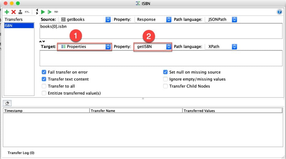 Setting Target Value in Property Transfer Wizard of SoapUI