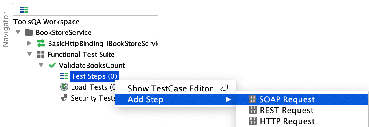 Add Test Step to SOAP Request in SoapUI