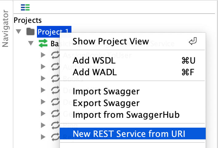 Import webservice from URI