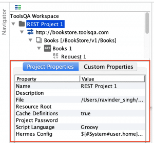 Project default properties in SoapUI