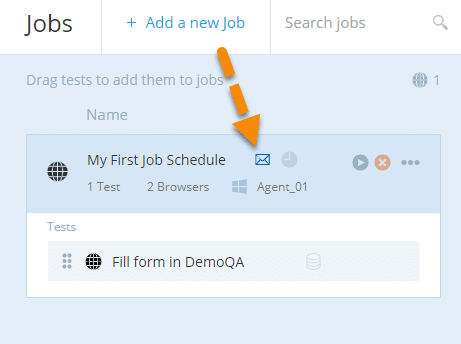 Email Notification for a Scheduling job in TestProject