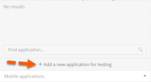 mobile test automation using TestProject Add a new application for Testing