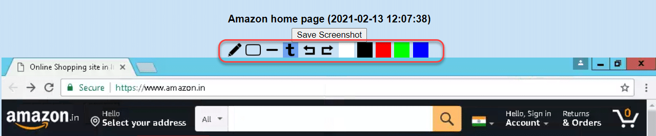 Screenshot Editing Tools in Browserling