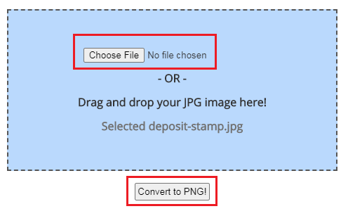 Choose Image Dialog Box