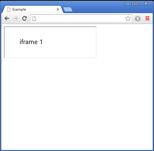 iframe on a web page