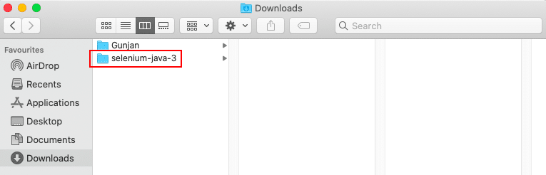 Downloaded and Extracted on macOS