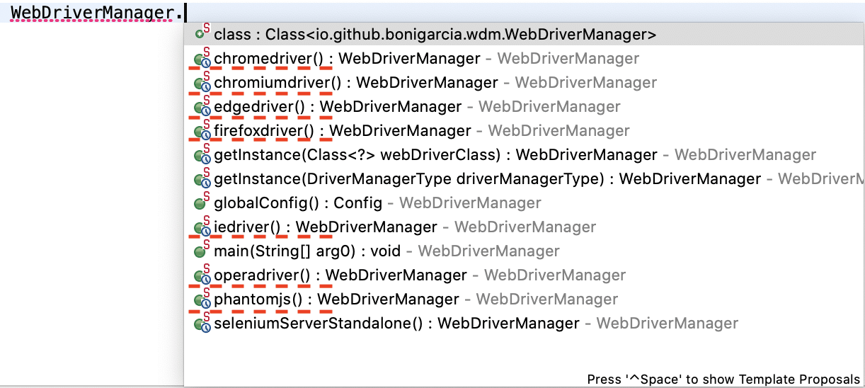 Supported Browsers in WebdriverManager